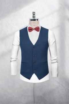 Bộ Suit Xanh Navy Họa Tiết Kẻ Sọc Modern Fit TGS381